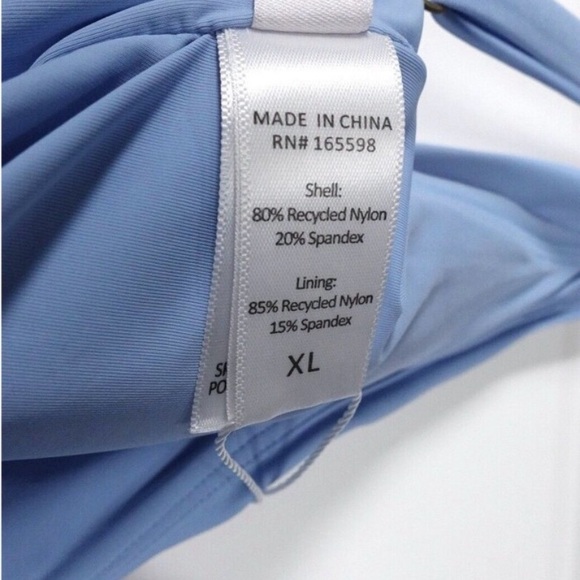 NWT Andie Swim Women's The Milos One Piece Swimsuit Sky Blue Size XL - Picture 9 of 9